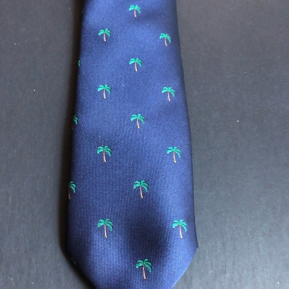 Sprezza NY | Accessories | Sprezza Ny Blue Palm Tree Tie | Poshmark
